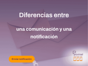 diferencias entre comunicación y notificación