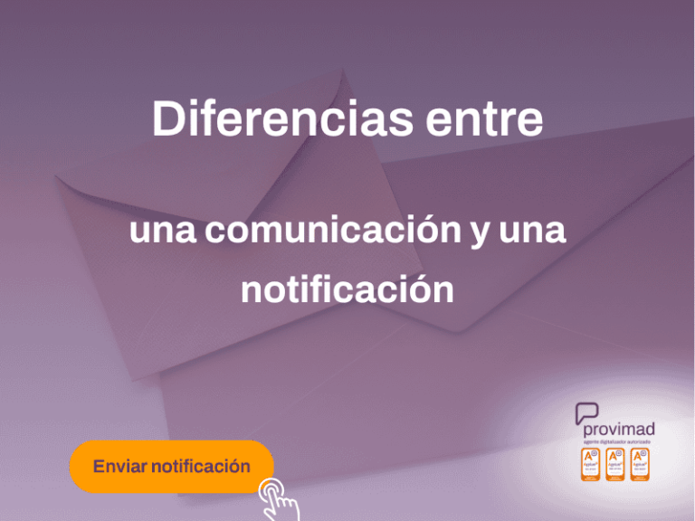 diferencias entre comunicación y notificación